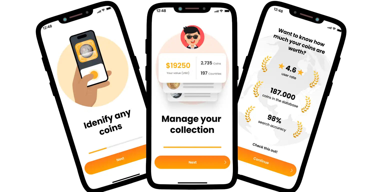The Coin ID Scanner app promo photo